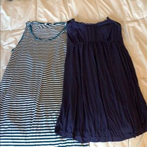 Set of 2 nursing pajama dresses